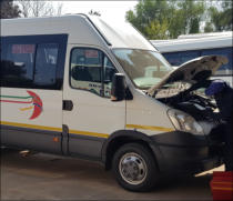 Maintenance on our Buses